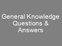 General Knowledge Multiple Choice Questions MCQS & answers