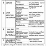 TEVTA Jobs 2022 At Government College of Technology Rwp