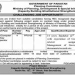 Latest Govt Jobs Islamabad Today At Planning Commission
